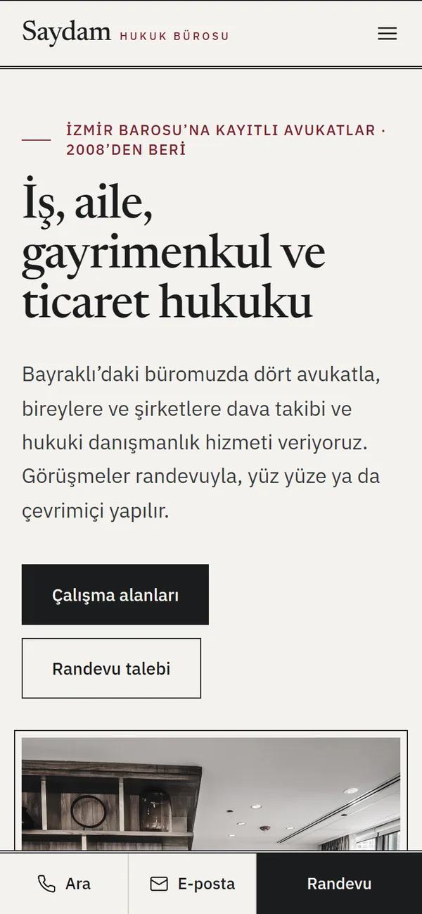 Sterling temasının ana sayfası, telefonda