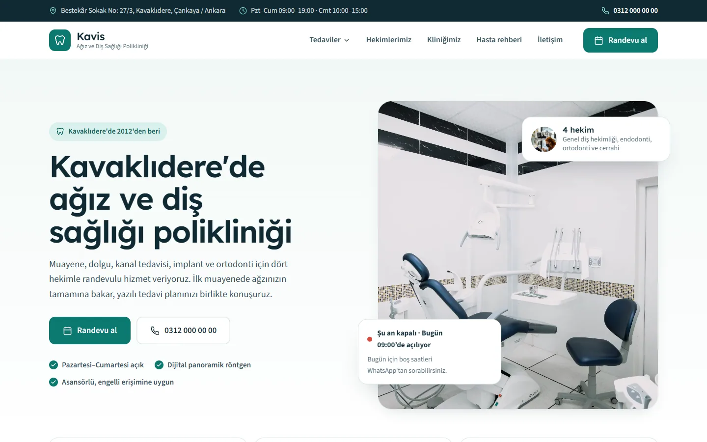 Mint temasının ana sayfası